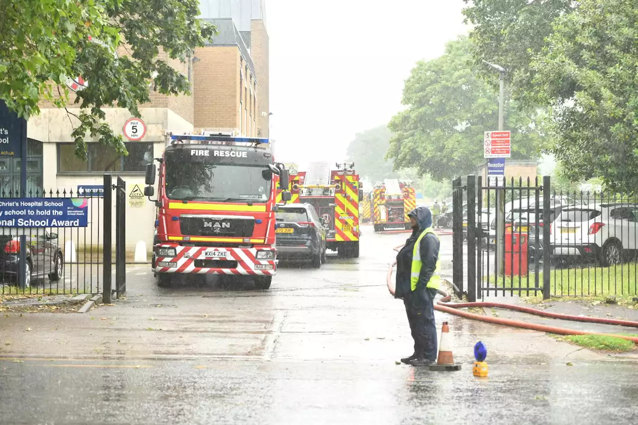 Lincoln school evacuated after fire spreads to roof