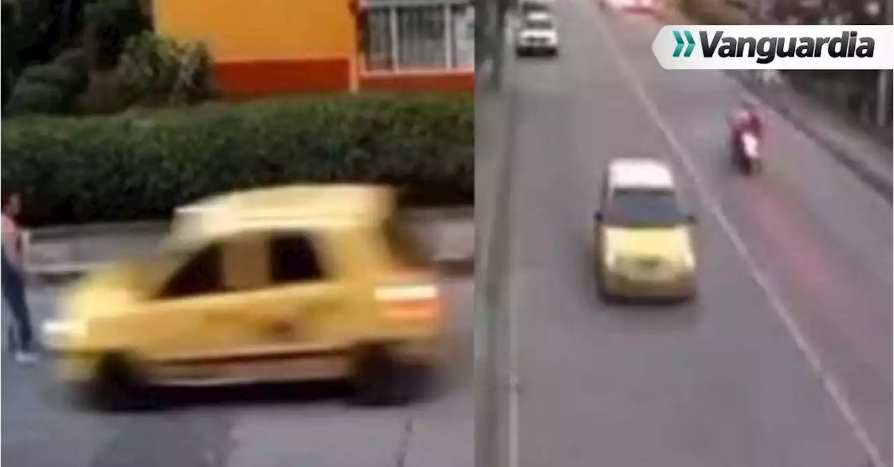 Video: taxista atropelló a una mujer y se dio a la fuga en Floridablanca