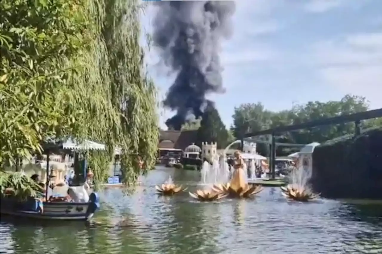 Vídeo: Grande incêndio atinge maior parque temático da Alemanha