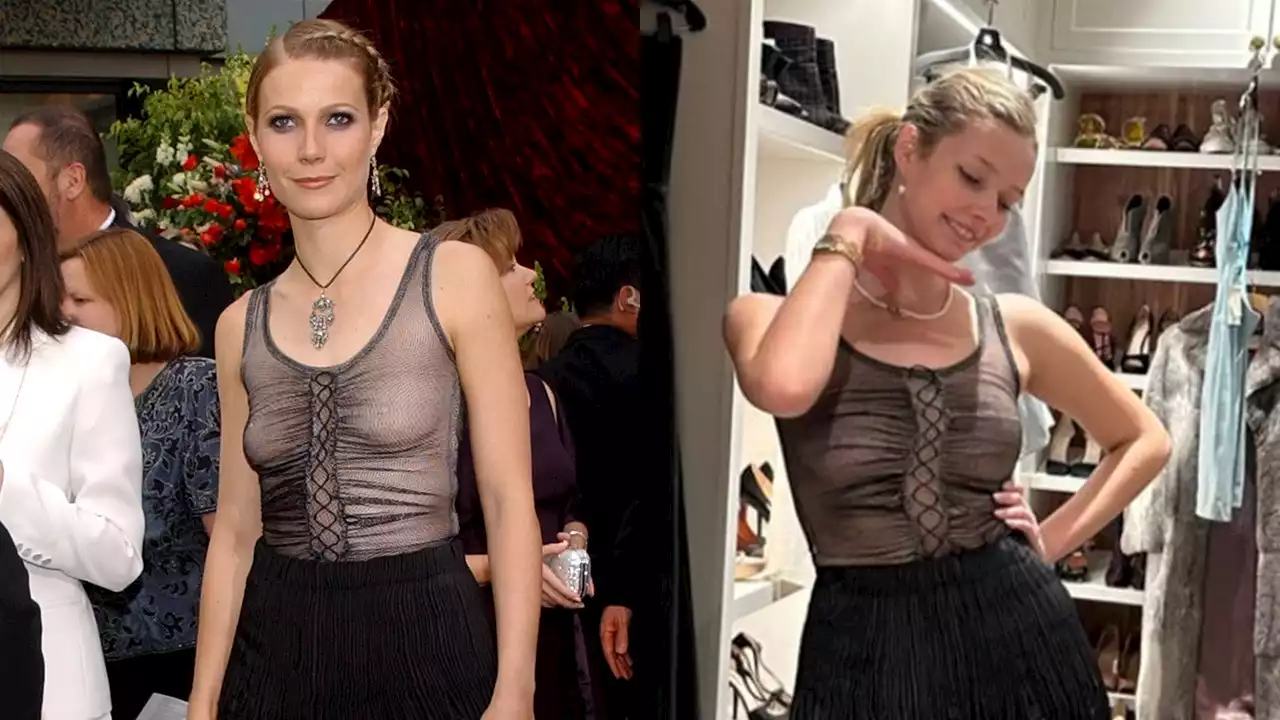 Apple Martin revive polémico vestido de 2002 de su madre, Gwyneth Paltrow