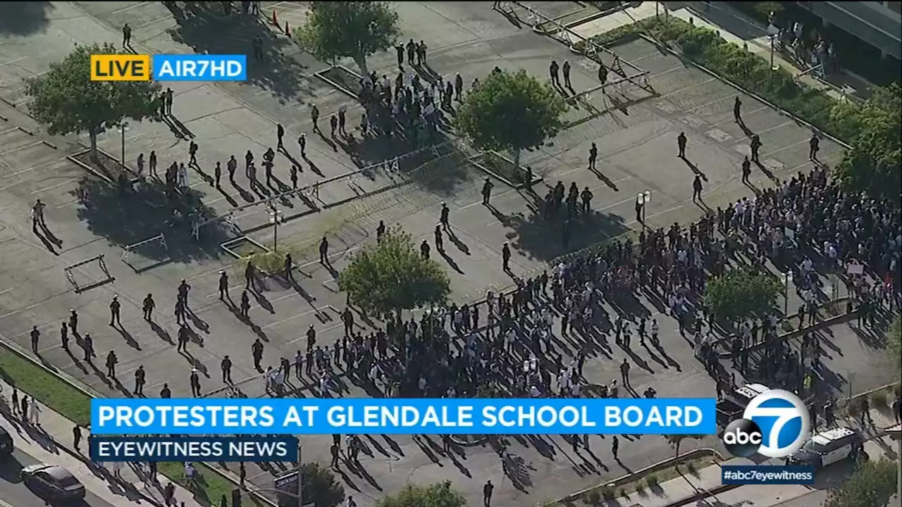 Final Glendale school board meeting of year brings out more protesters, LGBTQ+ activists