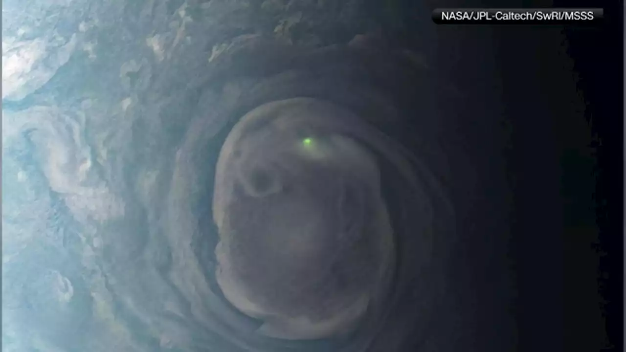 NASA spacecraft captures image of ghostly lightning on Jupiter