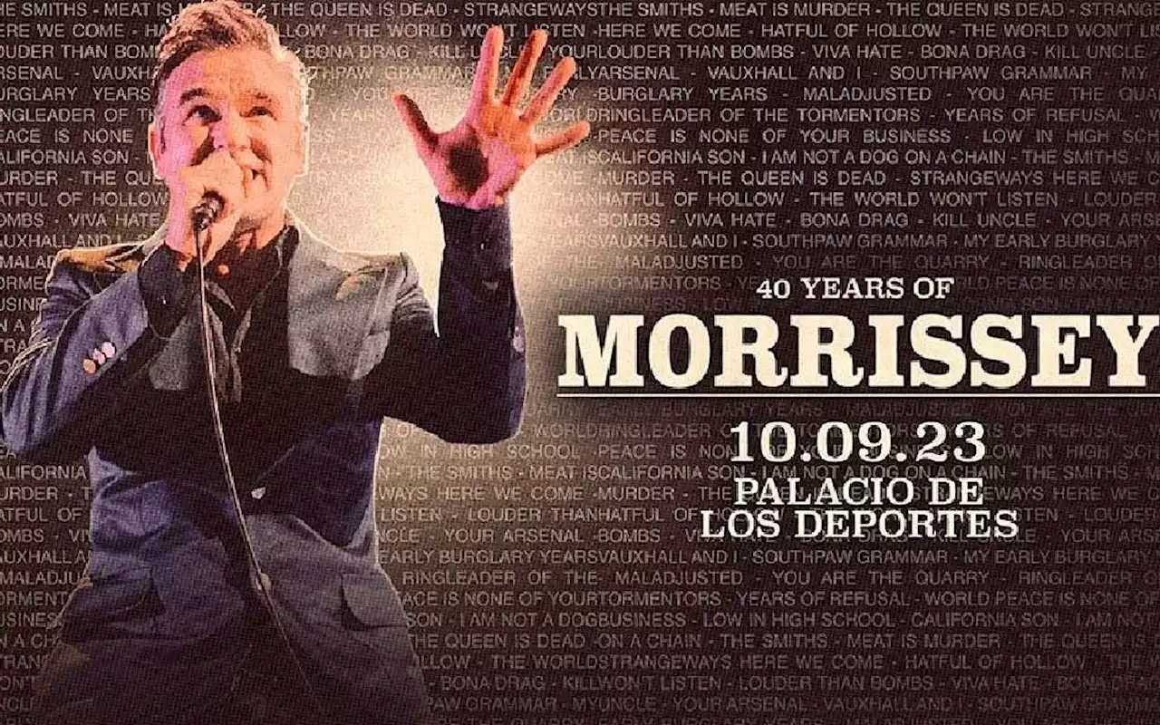 Morrissey celebrará 40 años de carrera con un concierto en la CDMX