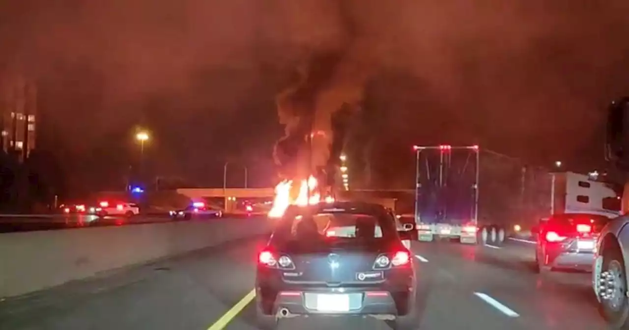 Dashcam videos show deadly accident and explosion on Highway 401 near Toronto