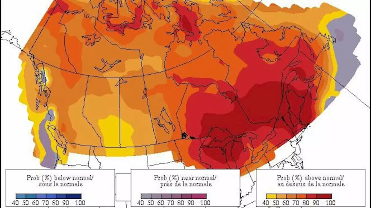 Most of Canada forecast to have higher than normal summer temperatures