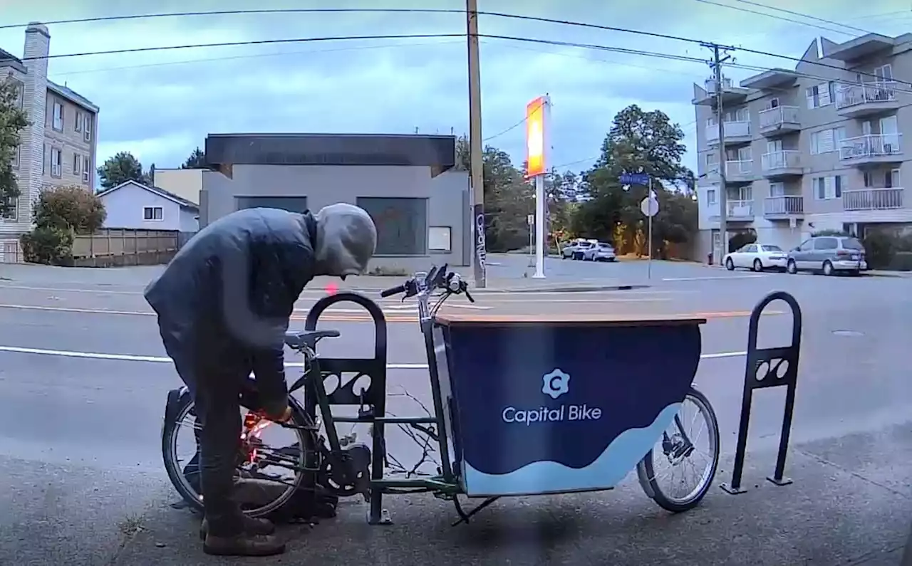 Victoria non-profit's 'irreplaceable' cargo bike stolen in theft caught on video