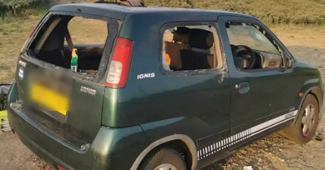 Man finds car windows smashed and blood on seats after day out at Scots beach