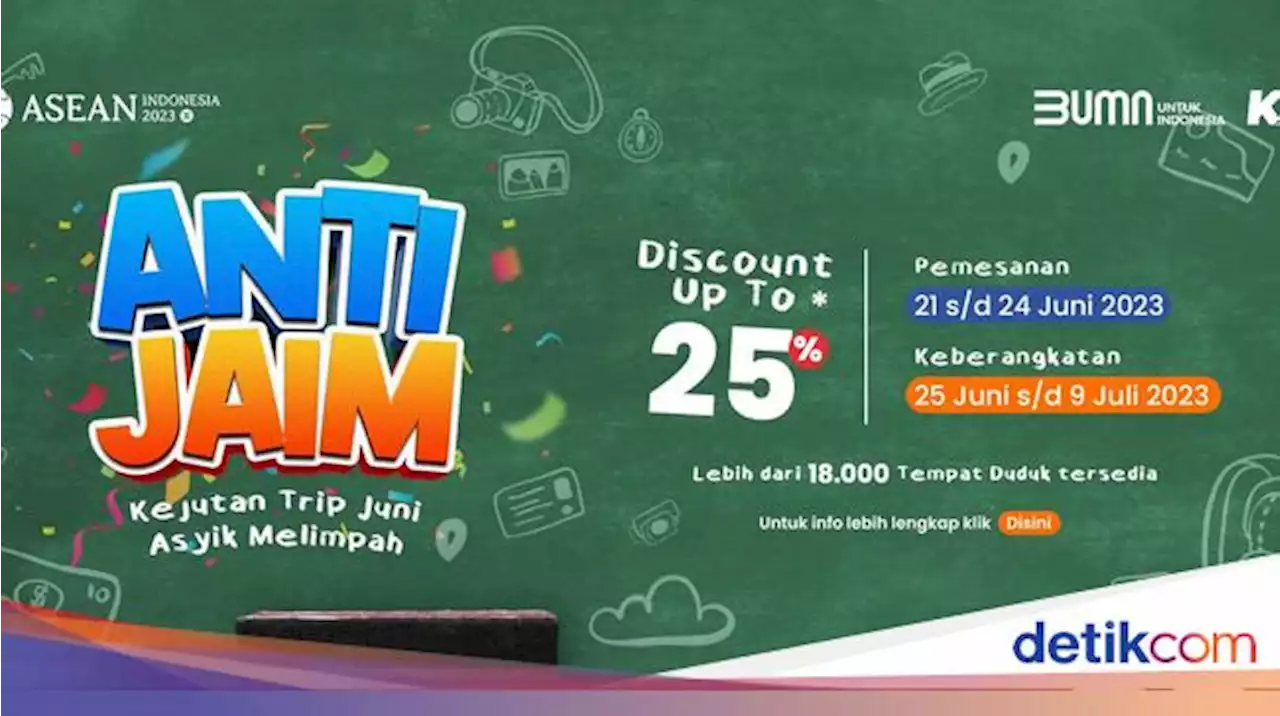 Diskon Tiket KAI Spesial Liburan Sekolah 2023: Jadwal dan Syarat Pembelian