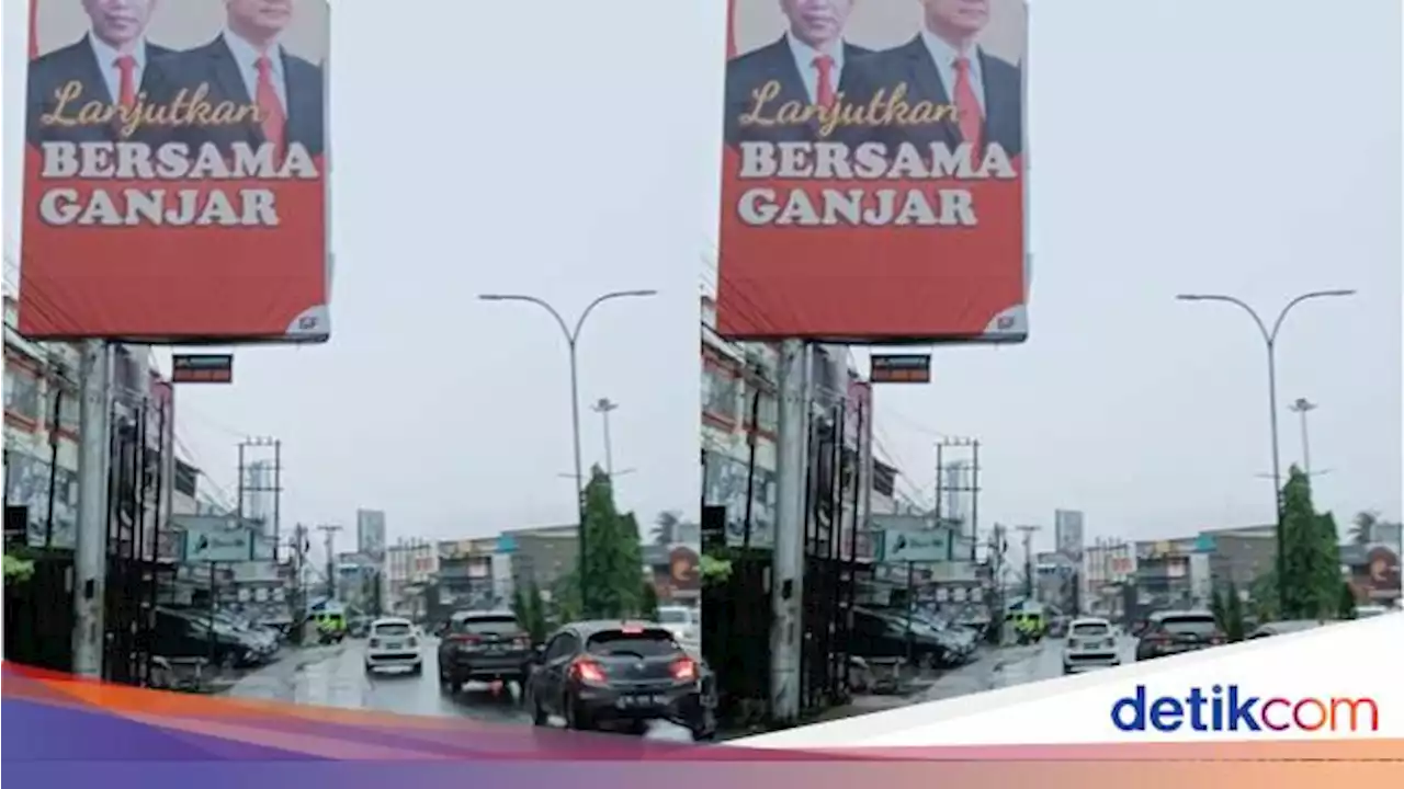 Ramai Baliho Jokowi-Ganjar 'Lanjutkan' di Kota Jambi