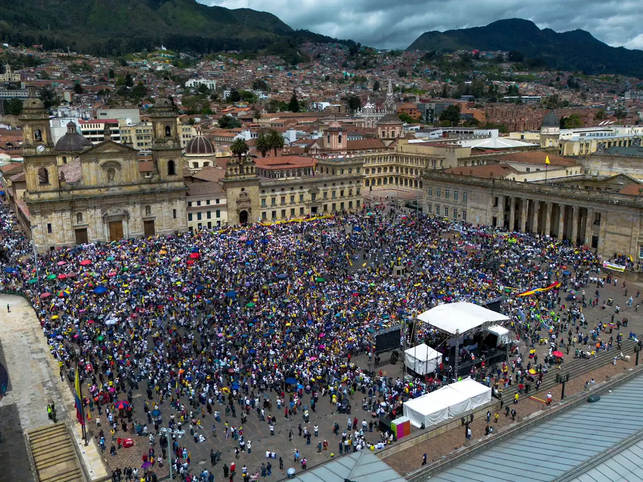 Presidente Petro se refirió a protestas: 'No llenaron la Plaza de Bolívar'