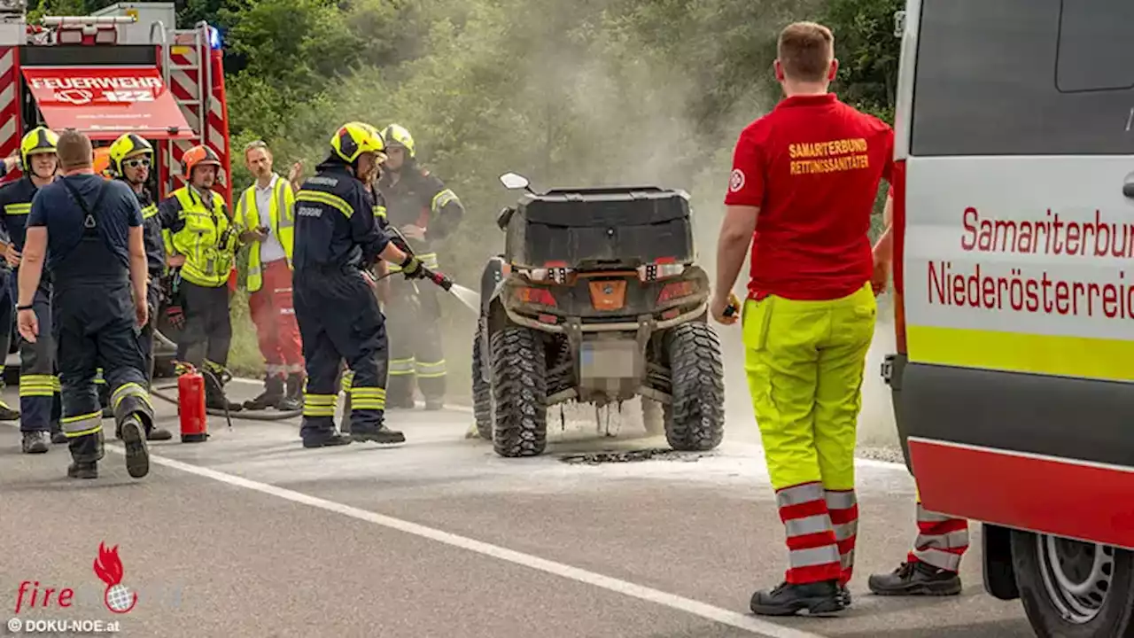 Nö: Brandausbruch an einem Quad in Loosdorf