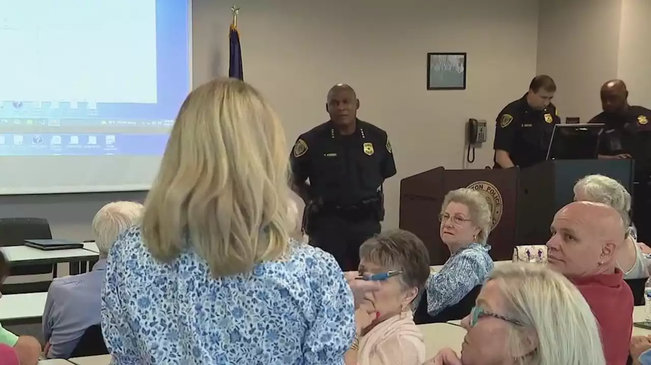 HPD police chief, councilmembers meet with Galleria-area residents regarding recent crime in their neighborhood