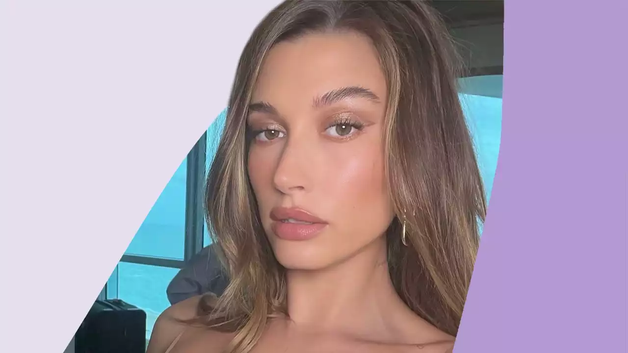 Hailey Bieber served up glazed pink donut makeup (and the vibe is sexy mermaid)