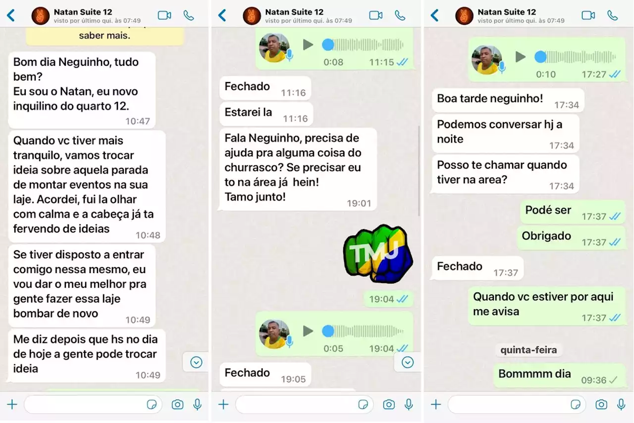 Caso Jeff Machado: veja as mensagens de Bruno, suspeito do assassinato, ao oferecer ajuda para fazer hostel 'bombar' no Vidigal