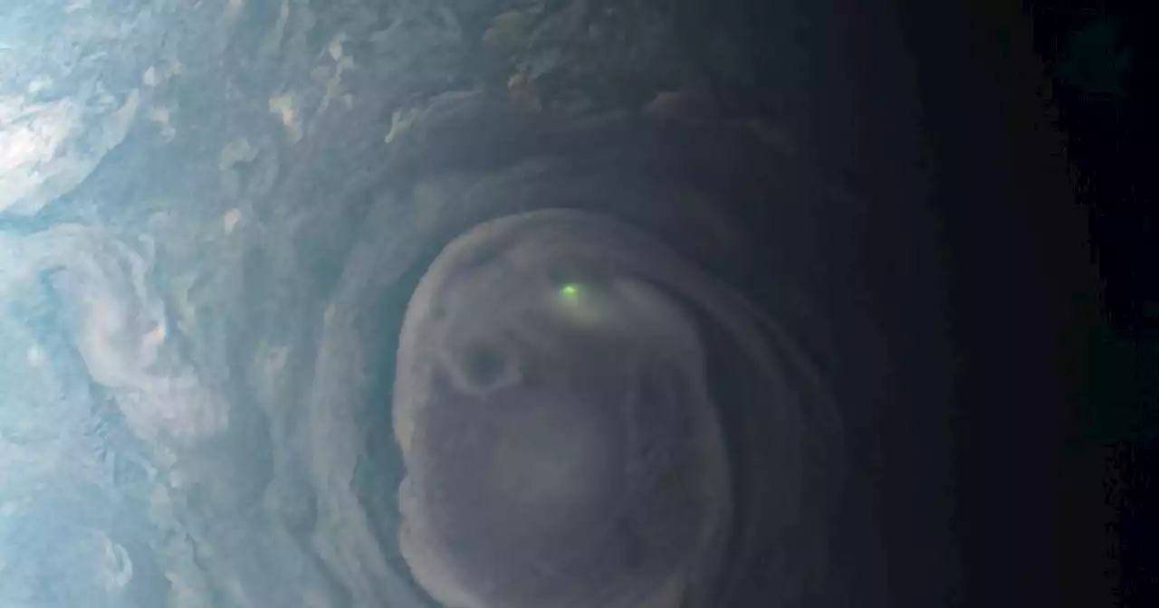 Yes, Jupiter has lightning, and it's green