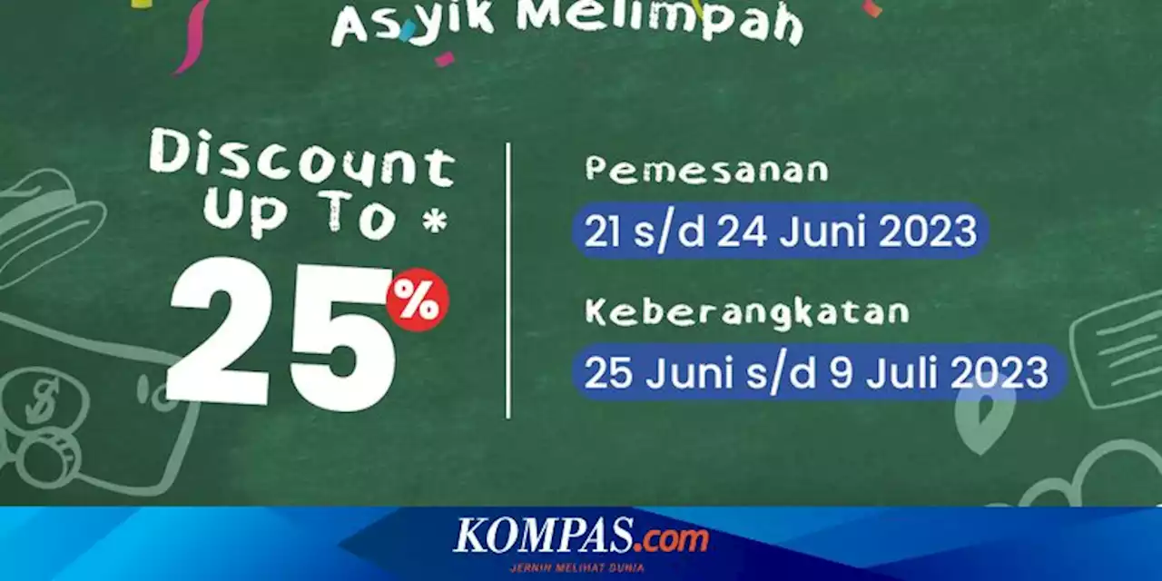 Promo Libur Sekolah: Diskon Tiket Kereta Api, Pesawat Garuda, dan Bus