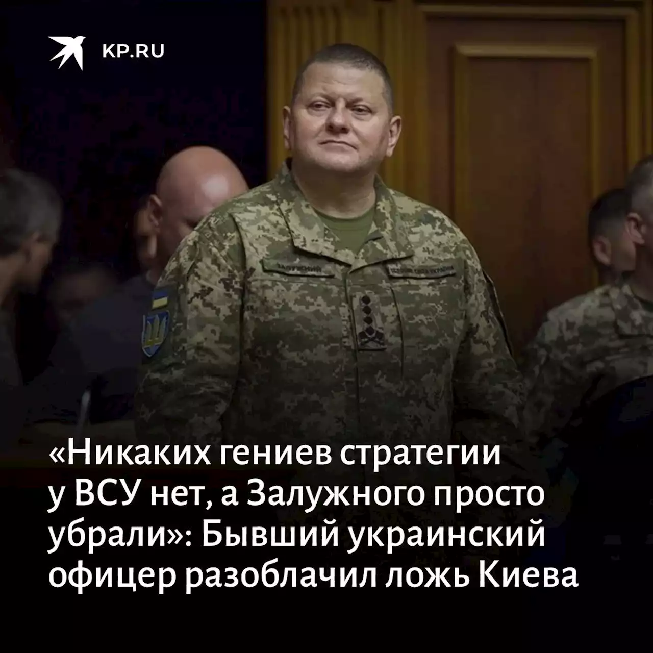 «Никаких гениев стратегии у ВСУ нет, а Залужного просто убрали»: Бывший украинский офицер разоблачил ложь Киева