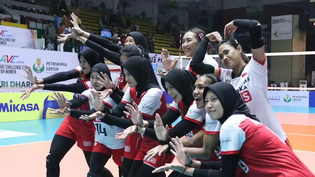 AVC Challenge Cup 2023: Timnas Voli Putri Indonesia Lolos ke Semifinal Usai Pukul Australia