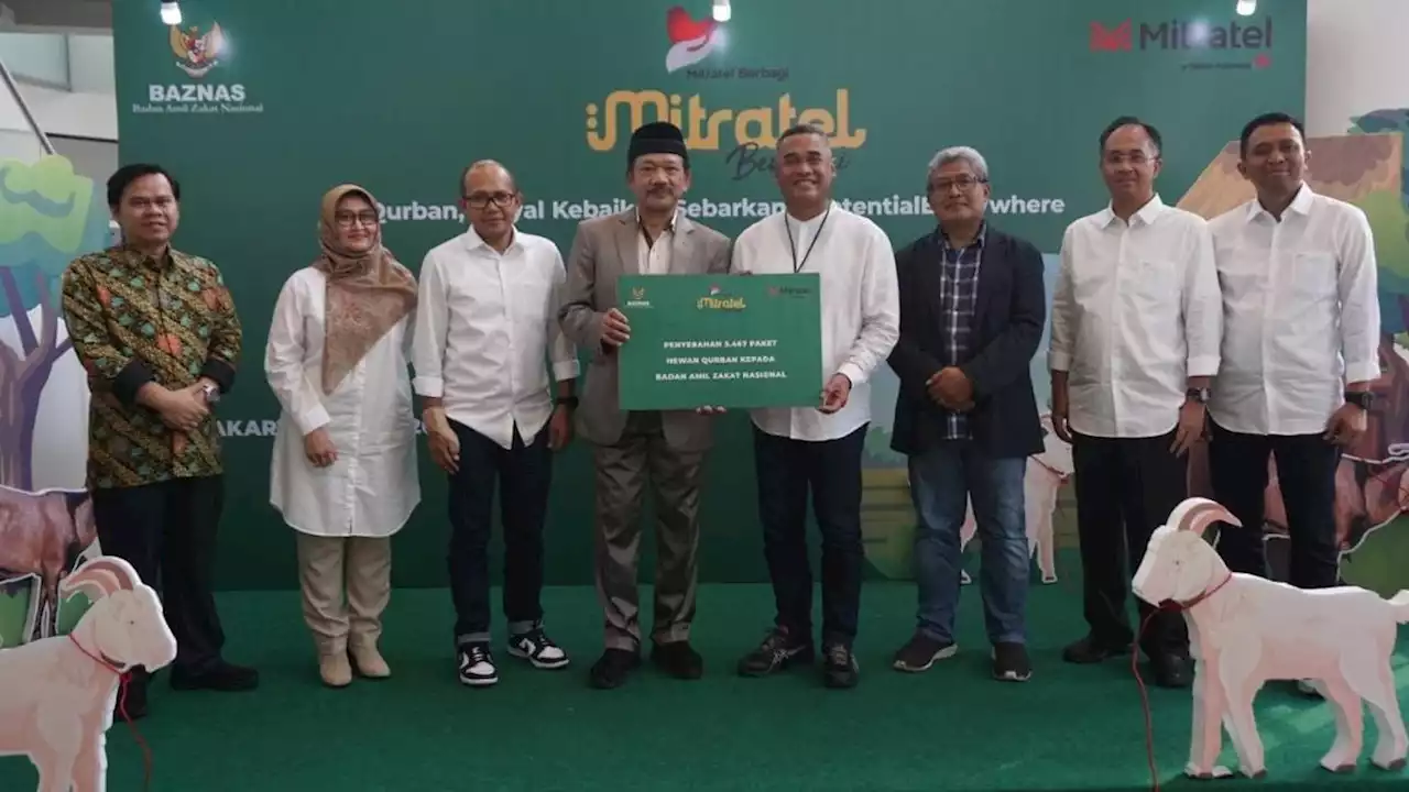 BAZNAS Siap Salurkan 3.467 Paket Daging Kurban dari Mitratel ke Sejumlah Daerah