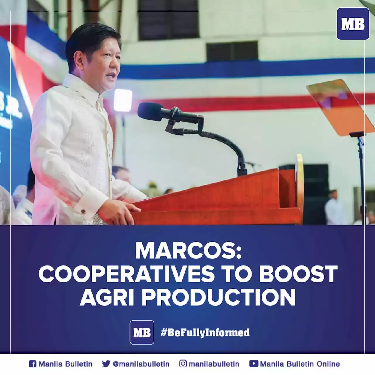 Marcos: Cooperatives to boost agri production