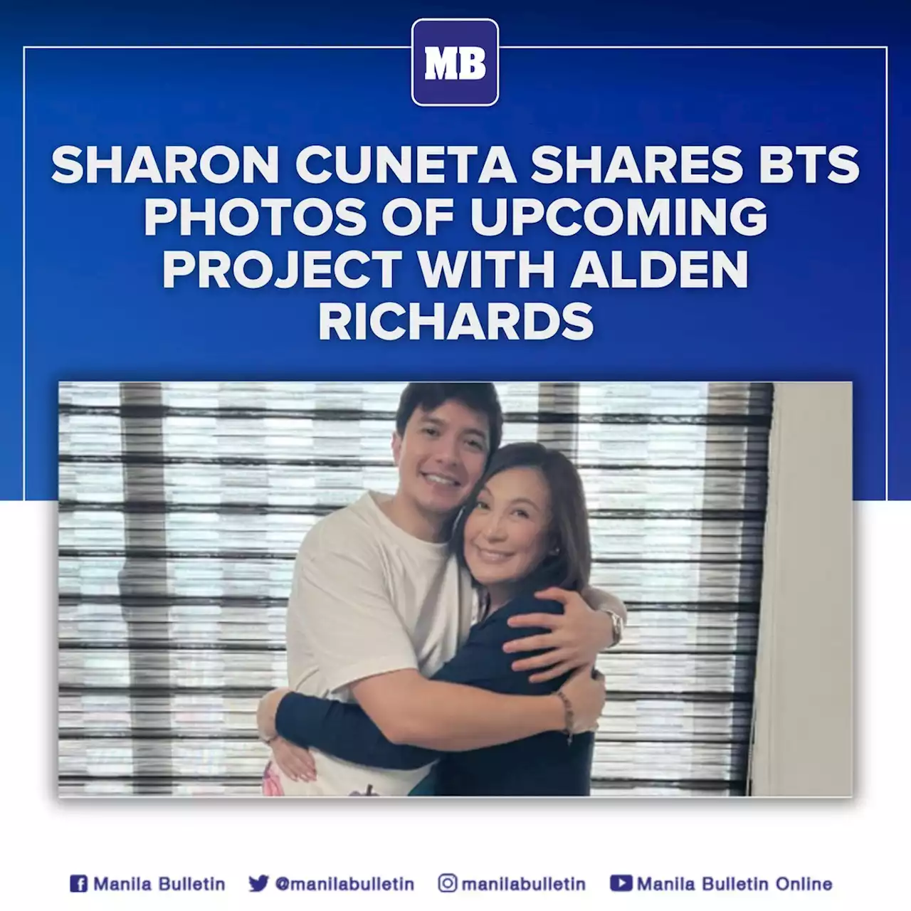 Sharon Cuneta shares BTS photos of upcoming project with Alden Richards