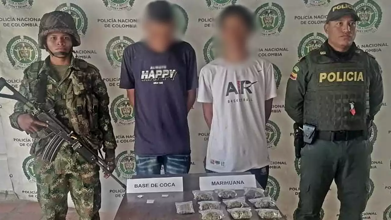 ¡Iban cargados! los cogieron con droga en el Oriente antioqueño