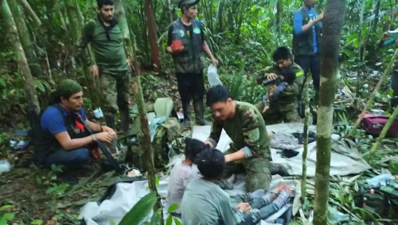 La recuperación de los cuatro menores rescatados en la selva colombiana sigue 'positiva'