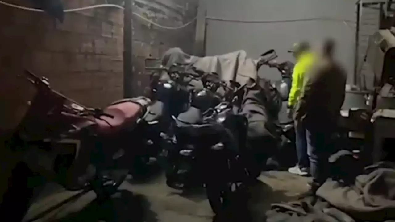 VIDEO. Policía recuperó 32 motos hurtadas avaluadas en $300 millones en Bogotá