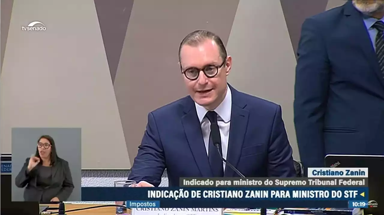 'A diversidade do pensamento é o que nos une', diz Cristiano Zanin em sabatina