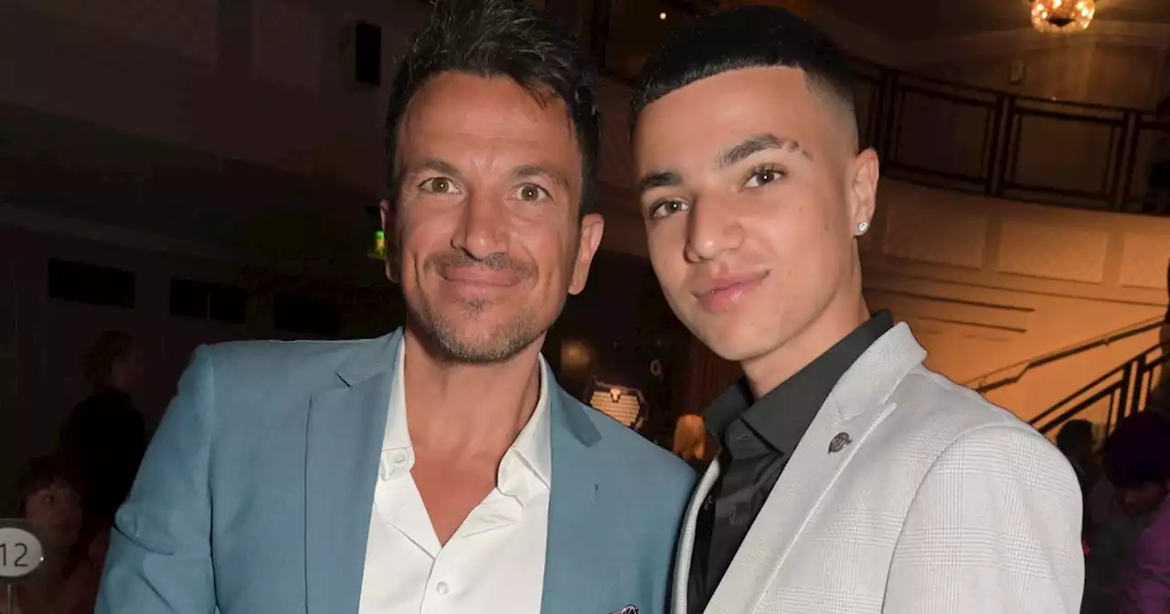 Peter Andre says Junior 'ready to sleep for days' after 18th Ibiza lads holiday