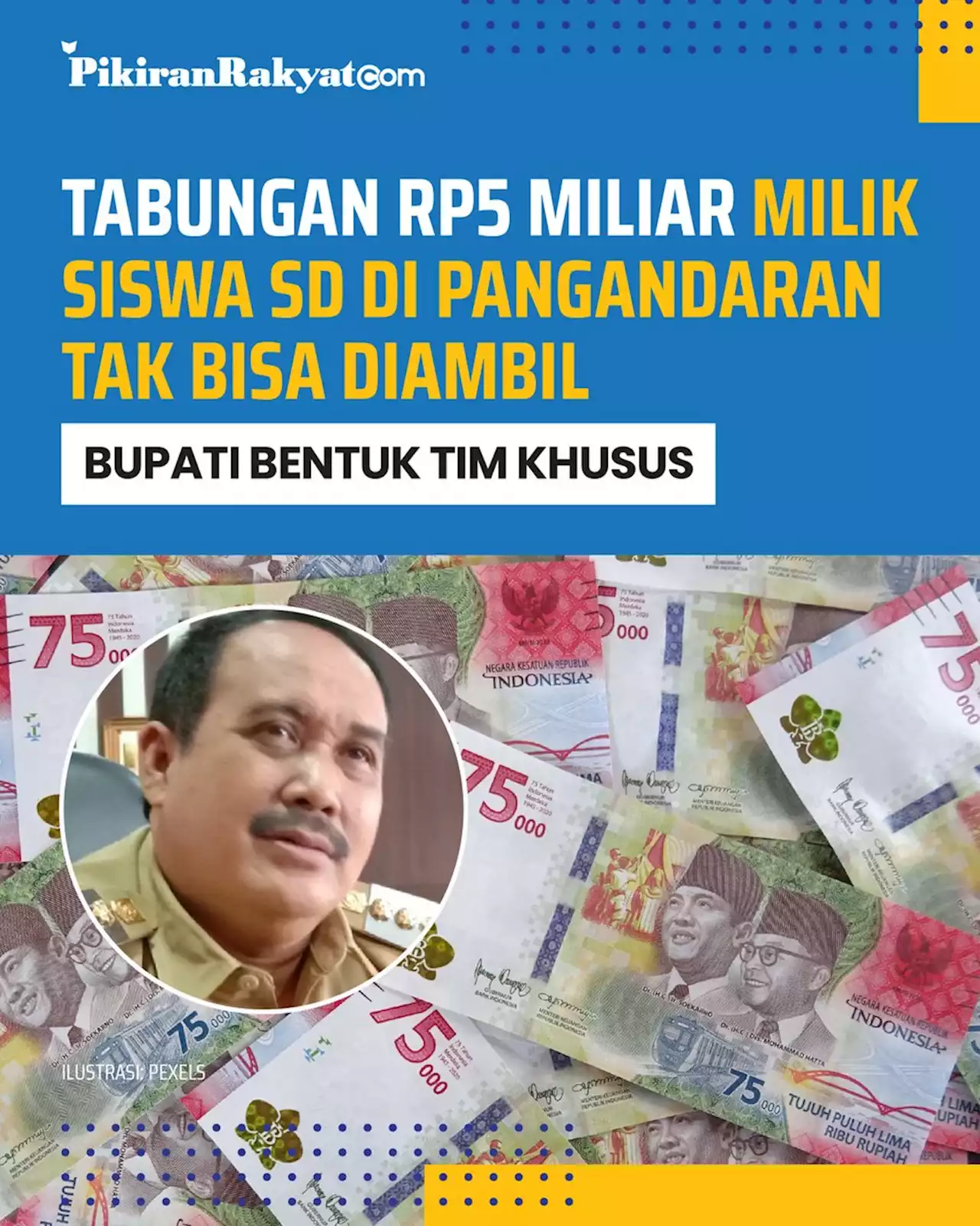 Tabungan Capai Rp5 Miliar Milik Siswa SD di Pangandaran Tak Bisa Diambil, Bupati Bentuk Tim Khusus