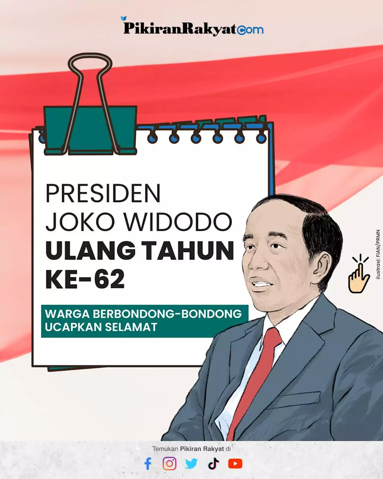 Presiden Joko Widodo Ulang Tahun ke-62, Netizen Ramai-Ramai Beri Ucapan Selamat