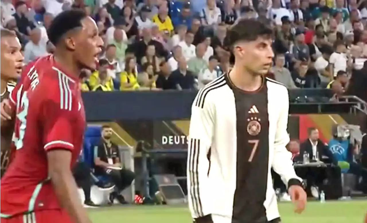 Con madreada, Yerry Mina atendió a Havertz en triunfazo de Colombia ante Alemania - Pulzo