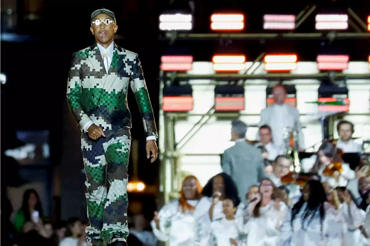 Pharrell Williams stages Louis Vuitton debut on Pont Neuf