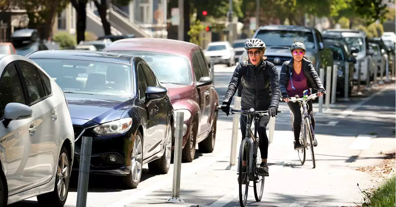 Panhandle bike party: Fell bike lane to stay, Oak might be next