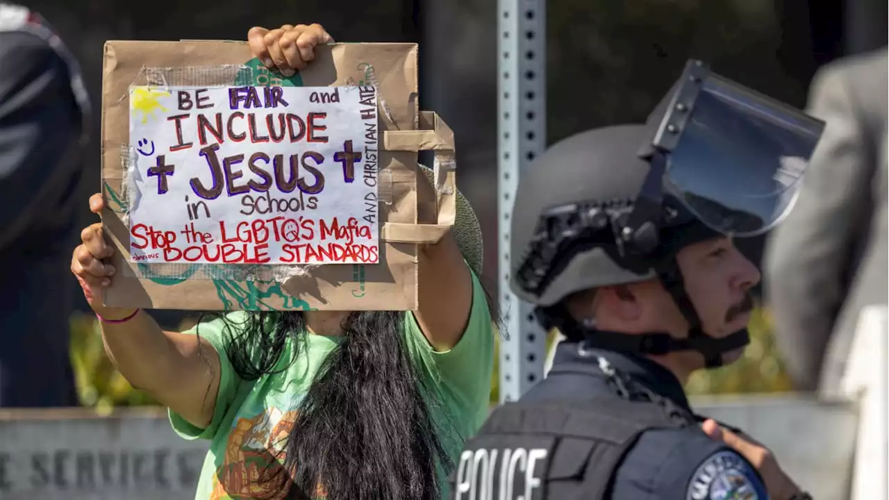 J6ers and Proud Boys Among Anti-LGBT Crowd Outside Glendale School Board Meeting