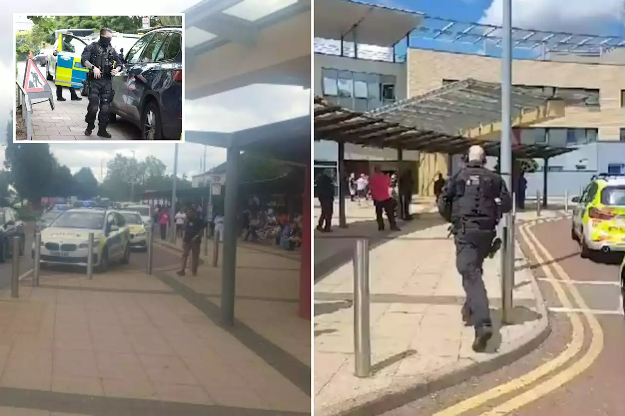 Two stabbed in hospital by attacker who ‘knifed himself’ sparking lockdown