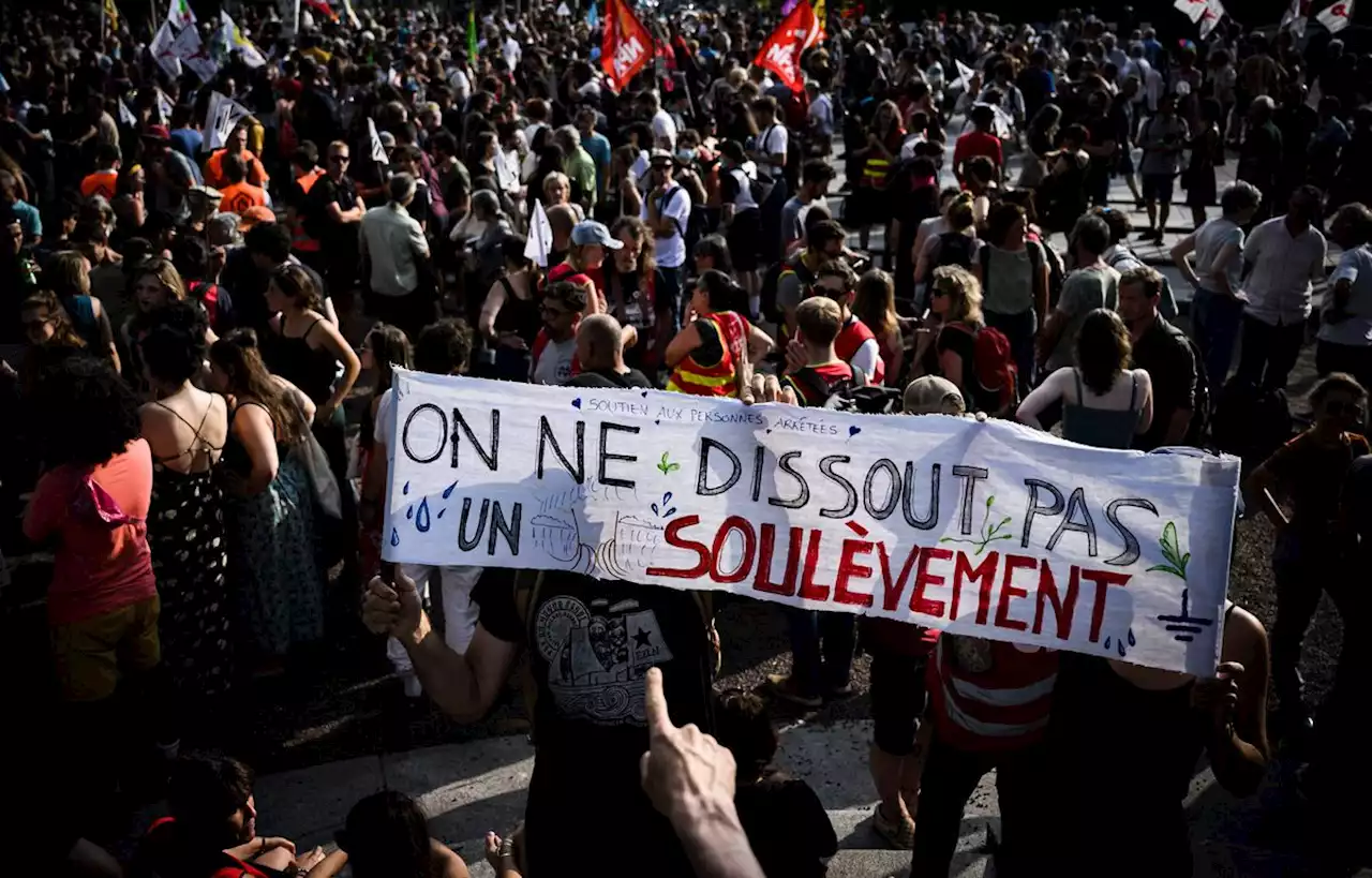 Manifestation à Nantes contre la dissolution des Soulèvements de la terre