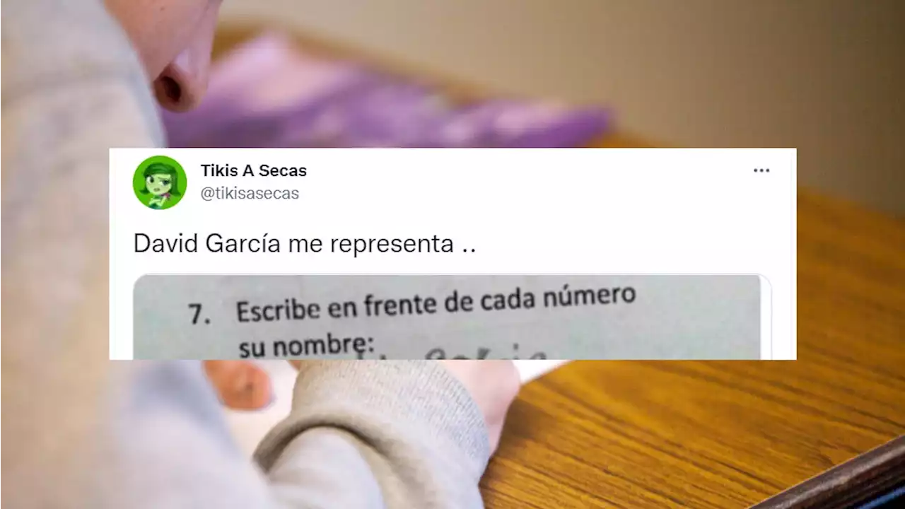 La original respuesta de un alumno en un ejercicio de clase: 'Todos somos David García'