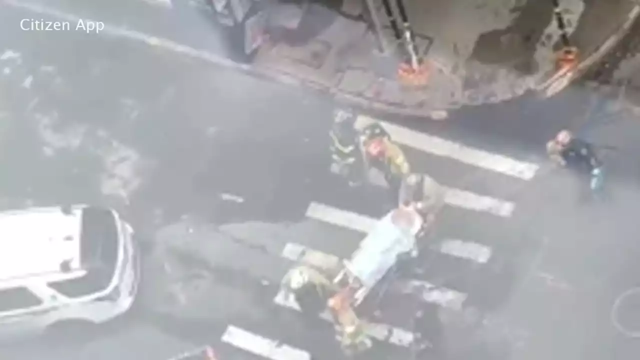 Worker rescued after falling 30 feet between buildings on Lower East Side