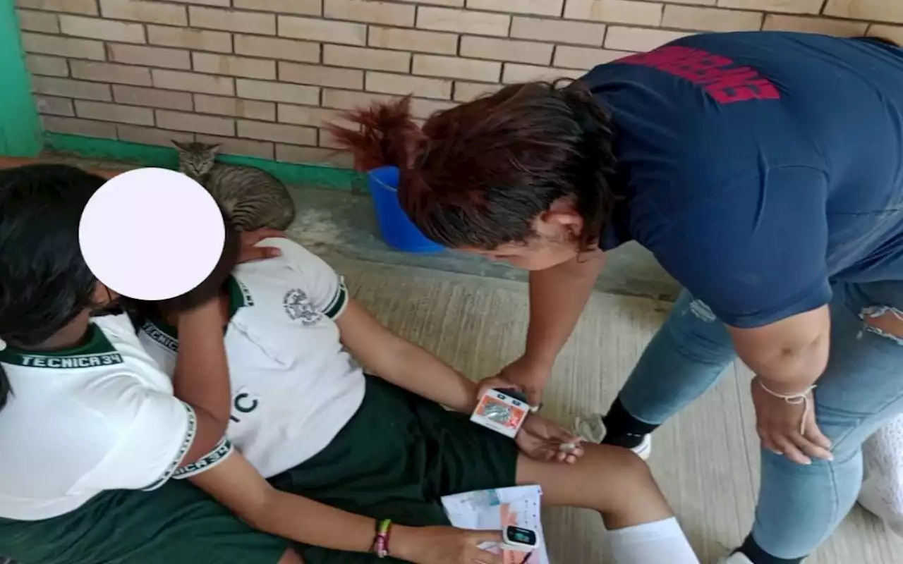 'Golpe de calor' afectó a 40 alumnos en secundaria de Veracruz