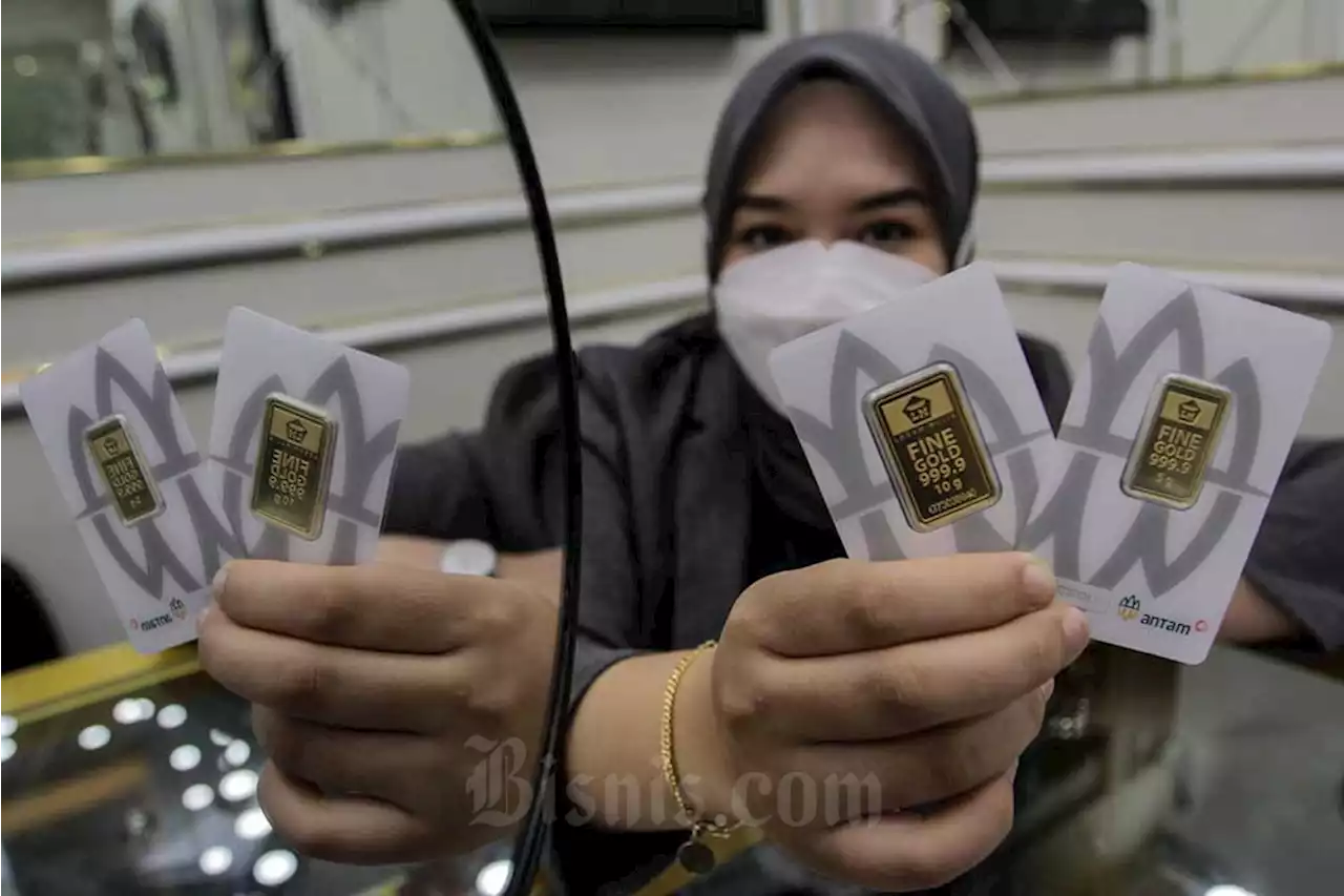 Harga Emas Antam Hari ini Mengilap Kendati Harga Emas Global Drop