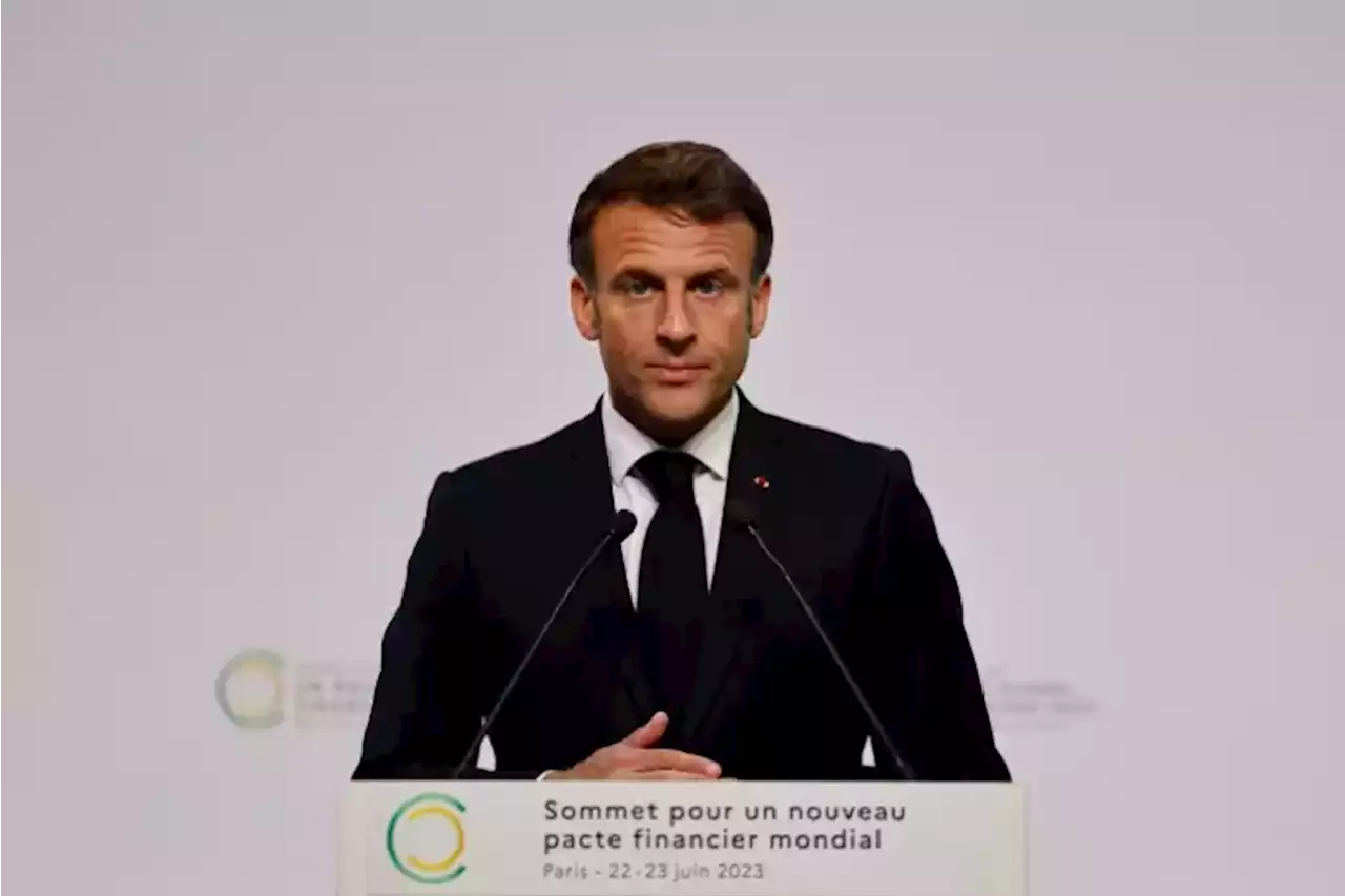 Au sommet climat de Paris, Macron demande un 'choc de financement public'