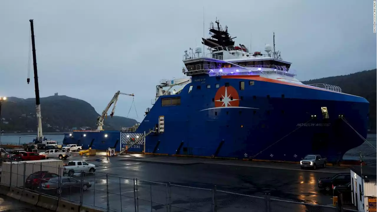 US Coast Guard says debris field has been discovered within the Titanic submersible search area