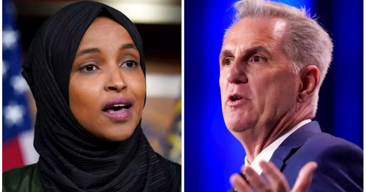 Ilhan Omar calls McCarthy 'spiteful coward' as he reads Schiff censure resolution