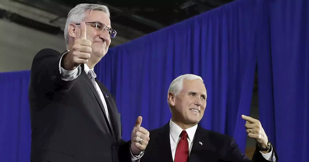 Indiana Gov. Eric Holcomb endorses Mike Pence for president in 2024