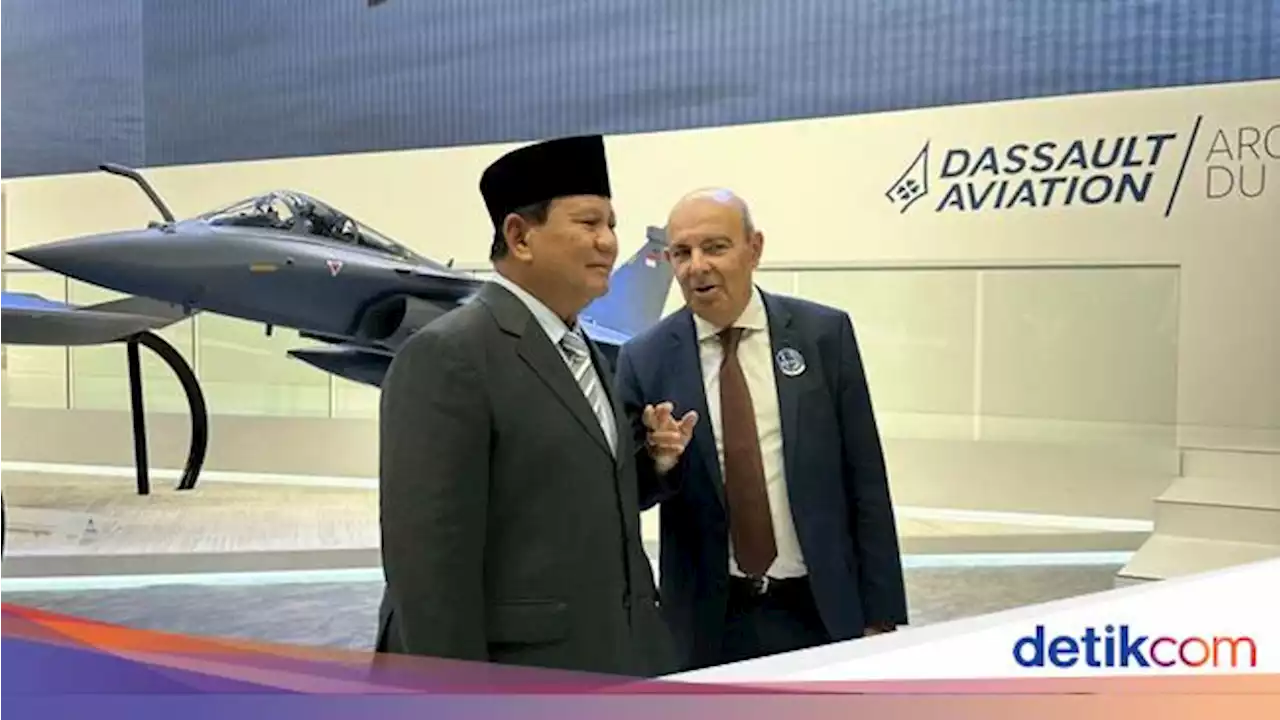 Prabowo Hadiri Paris Air Show 2023, Miniatur Rafale untuk RI Dipamerkan