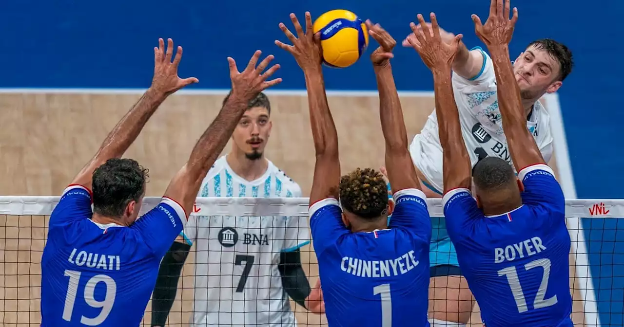 Argentina le ganó a Francia, campeón olímpico, en la VNL