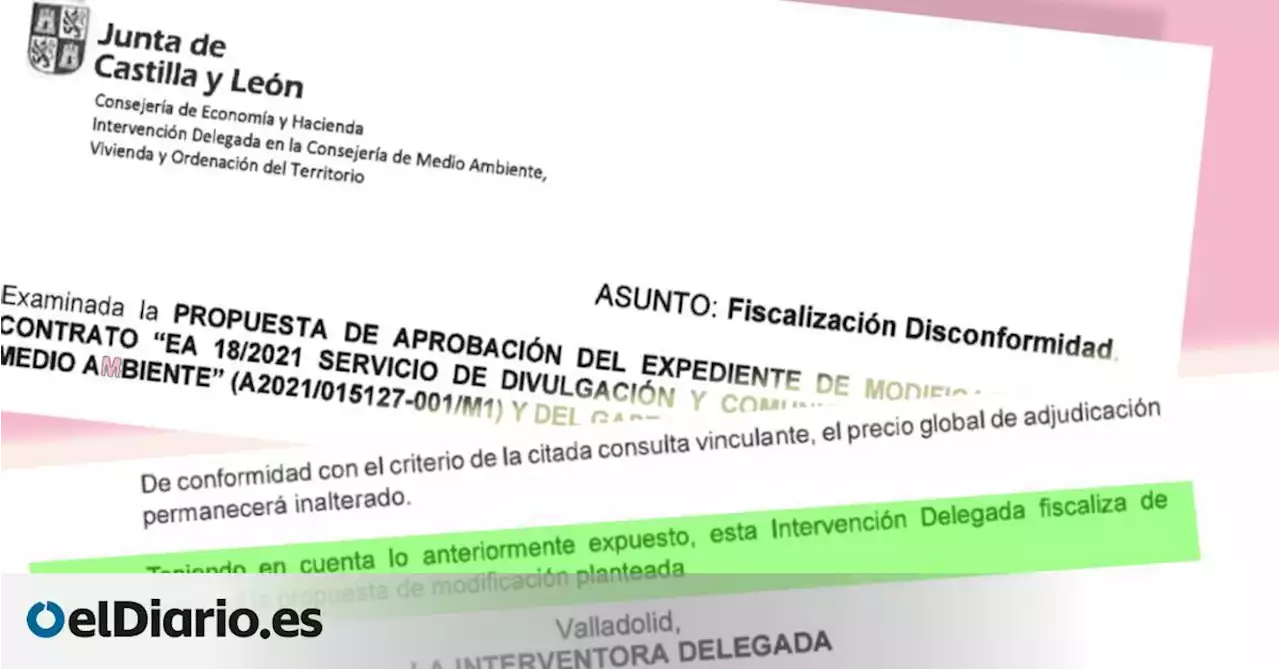 La Junta de Castilla y León intenta inflar el contrato con la pareja de un alto funcionario para compensarle el IVA