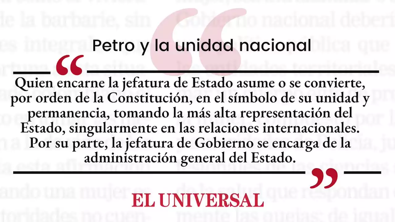 Petro y la unidad nacional